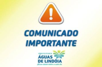 COMUNICADO IMPORTANTE