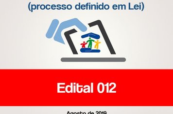 EDITAL PARA CONHECIMENTO PÚBLICO N° 12/19