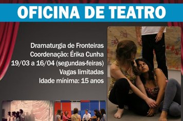 Oficina de teatro em Águas de Lindoia vai explorar criação na fronteira entre ficção e realidade