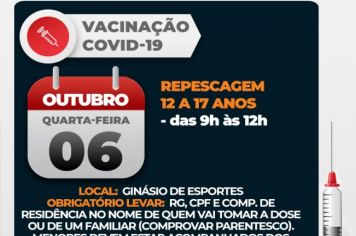 Águas de Lindoia tem repescagem para adolescentes que ainda não tomaram a primeira dose contra Covid-19