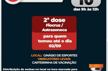 Águas de Lindoia segue com campanha de vacinação contra a Covid-19