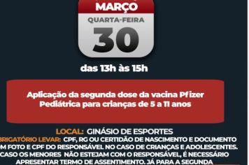 Covid-19: Águas de Lindoia intensifica aplicação de doses para crianças