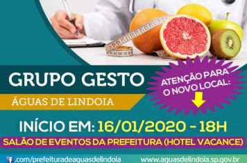 Grupo Gesto começa no próximo dia 16 em Águas de Lindoia