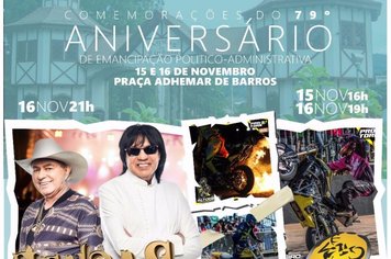 Aniversário de Águas de Lindoia terá show, desfile cívico e apresentação de acrobacias em motos