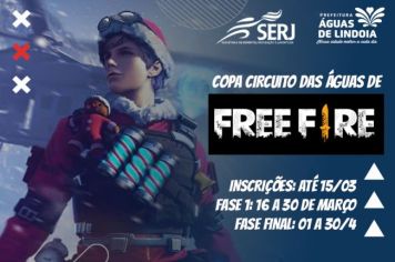 Torneio de Free Fire agita Águas de Lindoia em março e abril