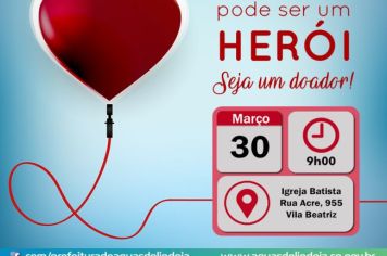 Águas de Lindoia: Campanha de Doação de Sangue acontece no dia 30