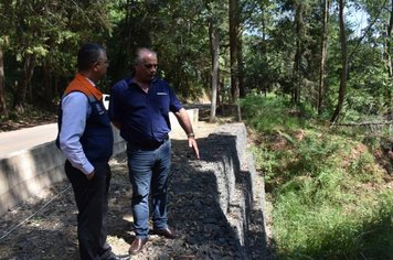 Defesa Civil do Estado inaugura obra de muro de contenção em Águas de Lindoia