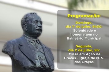 Águas de Lindoia comemora 102 anos de fundação com homenagem e missa em ação de graças