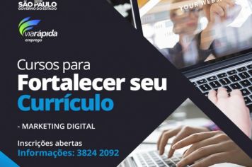 Prefeitura abre inscrições para novo curso de Marketing Digital