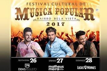 Festival de Música Popular termina nesta semana com várias apresentações