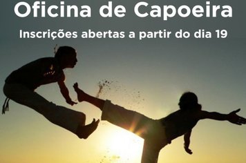 Prefeitura abre inscrições para oficina de capoeira