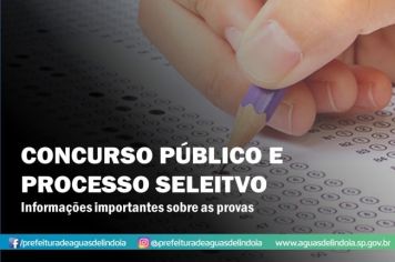 Prefeitura publica edital de convocação para provas para Processo Seletivo