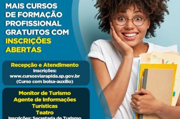 Prefeitura anuncia abertura de cursos de formação em diversas áreas