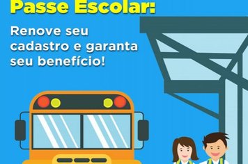 Estudantes que utilizam passe escolar têm até dia 30 para realizar recadastramento