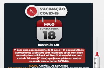 Covid-19: Águas de Lindoia abre novas datas para pessoas que ainda não tomaram a primeira dose da vacina