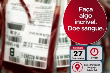 Hemocentro e Fundo Social organizam doação de sangue no dia 27 em Águas de Lindoia