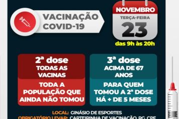 Águas de Lindoia faz mutirão para aplicação de segunda dose contra Covid-19