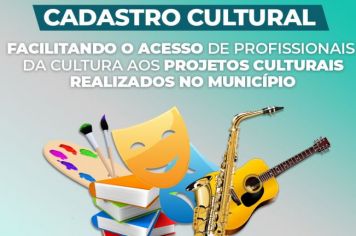 Prefeitura reabre cadastro de trabalhadores da cultura do município
