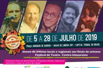 Festival de Inverno traz música e teatro para as férias de julho em Águas de Lindoia