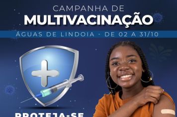 Águas de Lindoia realiza Campanha de Multivacinação no mês de outubro