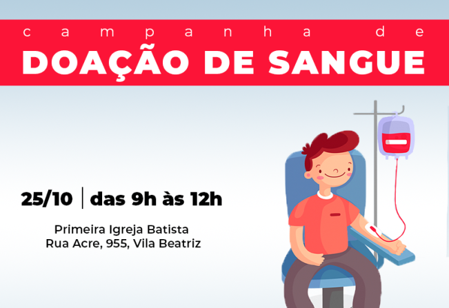 Coleta de Sangue acontece no dia 25 em Águas de Lindoia