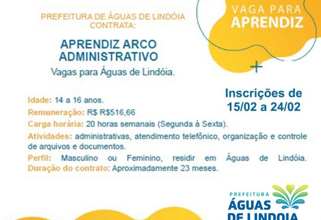 Prefeitura inicia Programa Adolescente Aprendiz a partir de março