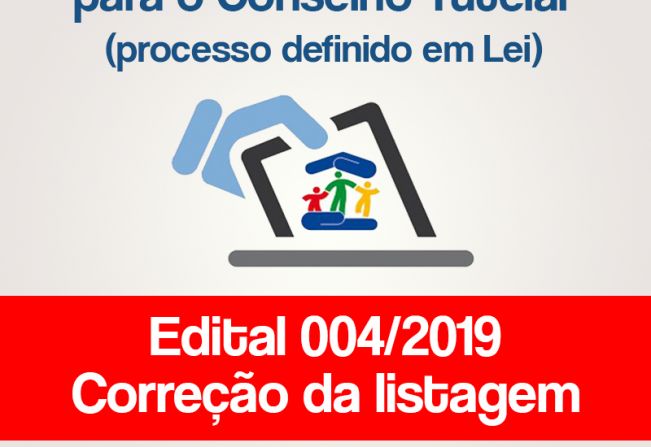 EDITAL PARA CONHECIMENTO PÚBLICO N°004/2019