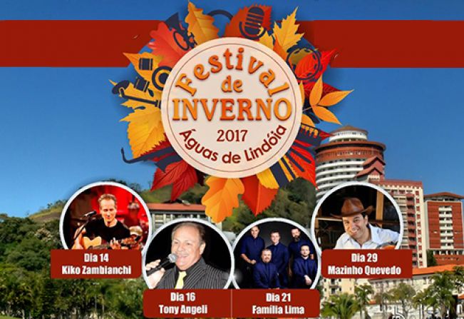 Festival de Inverno de Águas de Lindoia tem mais 40 atrações culturais e esportivas para o mês de férias