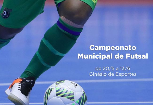 Campeonato Municipal de Futsal começa no dia 20