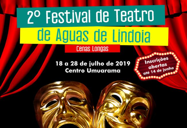 Prefeitura abre inscrições para segundo festival de teatro de Águas de Lindoia