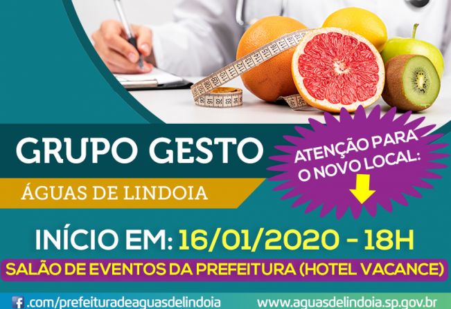 Grupo Gesto começa no próximo dia 16 em Águas de Lindoia