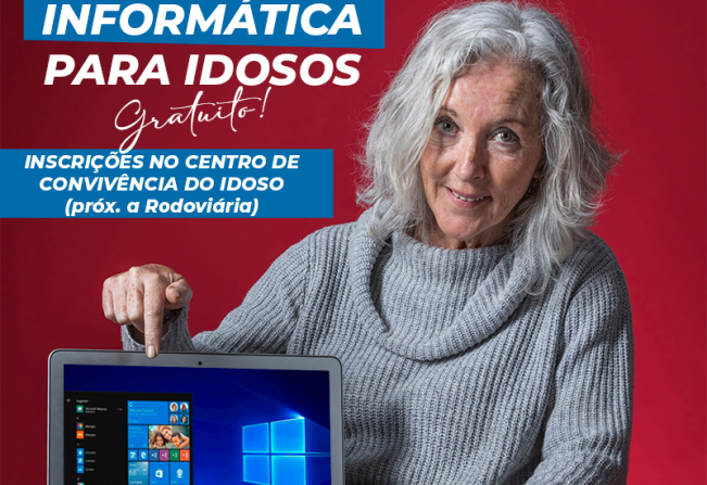 Oficina de Informática para pessoas idosas está com inscrições abertas em Águas de Lindoia