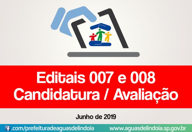 Editais 007 e 008 do CMDCA referentes ao processo para escolha dos novos Conselheiros Tutelares