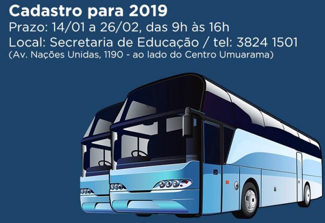 Prazo para solicitar subsídio para transporte universitário termina no dia 26