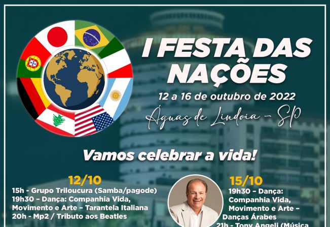 Festa das Nações traz comidas típicas de vários países e shows imperdíveis