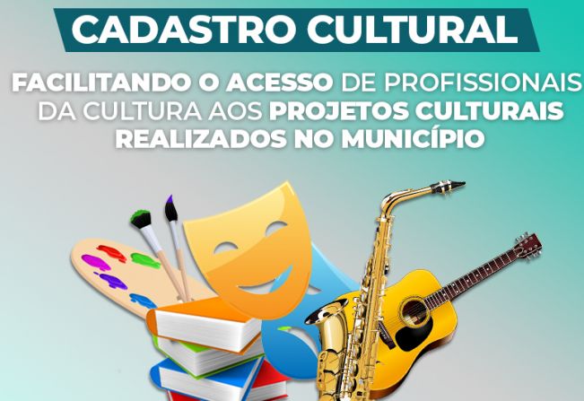 Prefeitura reabre cadastro de trabalhadores da cultura do município