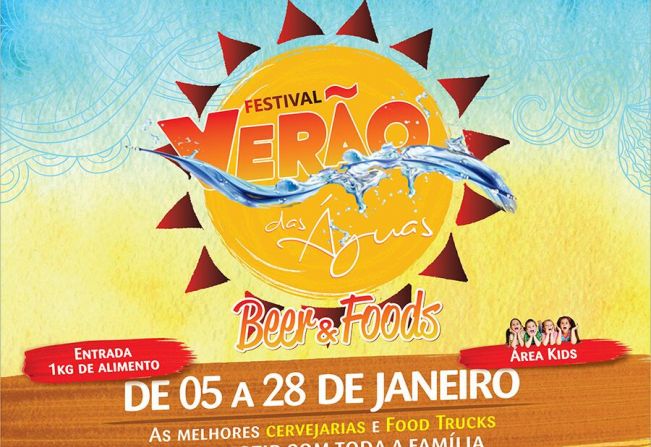 Festival ‘Verão das Águas’ une gastronomia, cerveja, música e lazer em Águas de Lindoia